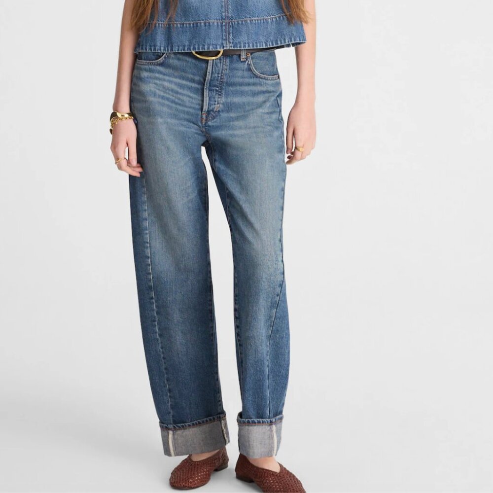 Madewell - Pieced Barrel-Leg Full-Length Jean